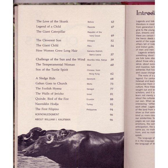 UNICEF BOOK OF CHILDREN'S LEGENDS, HC, 1st Ed 1970 - Picture 5 of 5